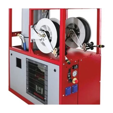 Drakkar Equipement – Compresseur thermique autonome 120L 9CV 12 bar 2000W – Débit 667 l/min – Moteur Honda 4 temps – 2 enrouleurs 20m