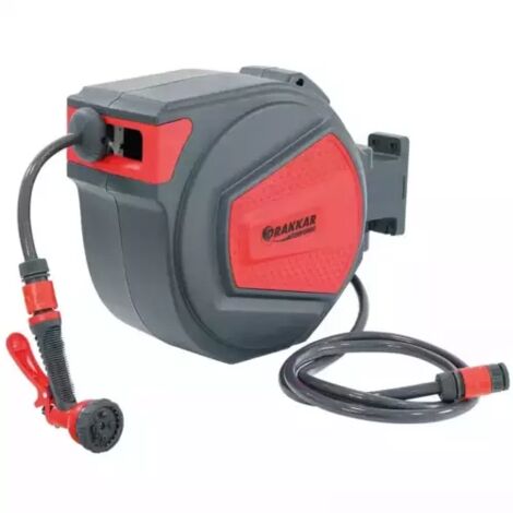 Drakkar Equipement – Enrouleur pneumatique automatique 20m avec retour freiné – Pression 8 bar – Débit 11,3 l/min – 83205