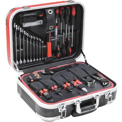 Drakkar Equipement – Mallette de rangement sur roues 133 outils – Acier chrome vanadium – Dimensions 485x365x195 mm – Poids 13,75 kg