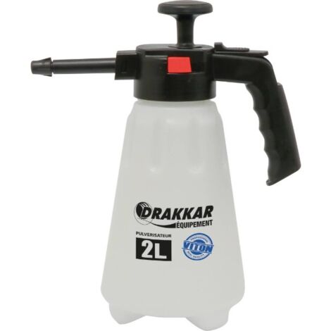 Drakkar Equipement – Pulvérisateur à pression 2L joint Viton – Buse réglable pour liquides variés – Pour huiles, essence, solvants – 18663