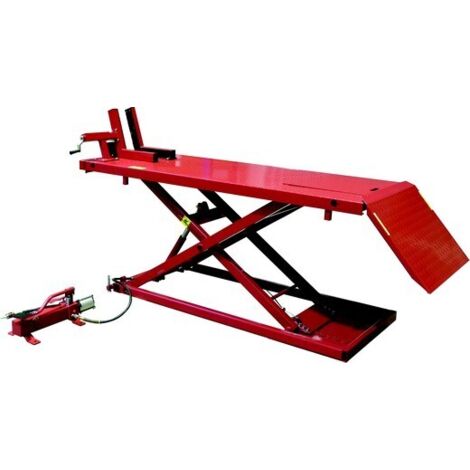 Drakkar Equipement – Table élévatrice fixe hydraulique pour moto – Charge max 680 kg – Hauteur levée 830 mm – Longueur 1950 mm – Largeur 710 mm