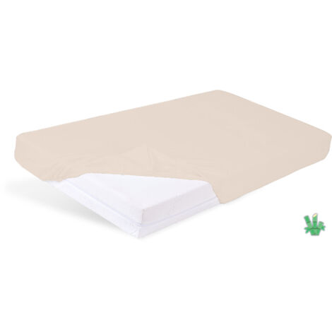 Drap BAMBOU avec élastique 190x210, 200x220, beige15, MATEX