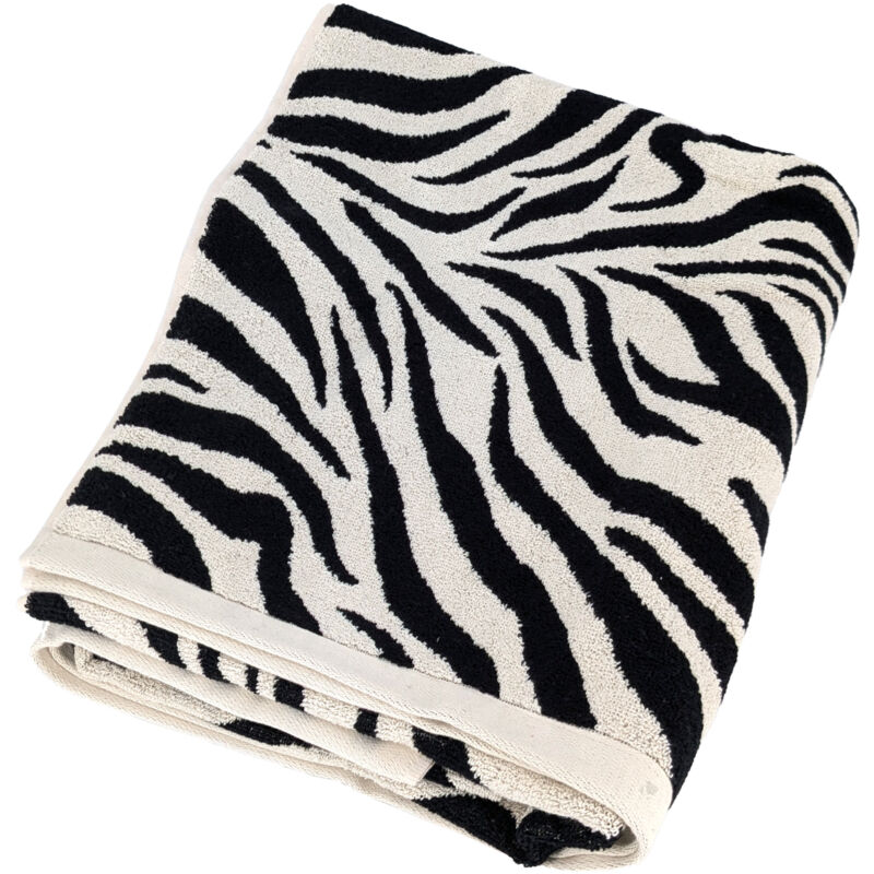 Drap de bain absorbant 100% coton 85x200cm zebra Zèbre 85x200 cm