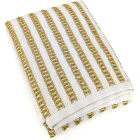 Drap de bain coton SANTORINI A rayures