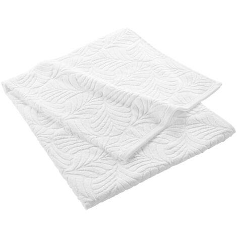 Drap de bain en éponge ciselée unie OCALA