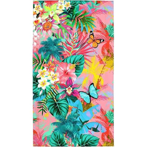 Drap de bain Flowers 100 x 180 cm