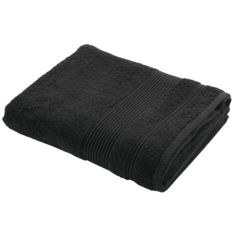 Drap de Bain "Tendresse" 90x150cm Noir