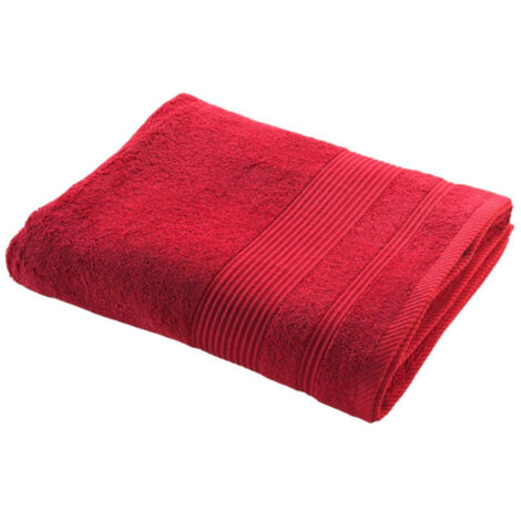 Drap de Bain "Tendresse" 90x150cm Rubis