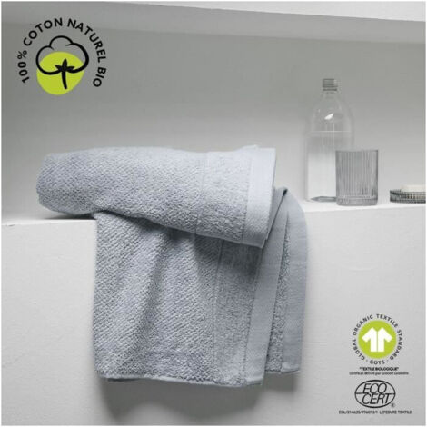 Drap de bain - TODAY - 70 x 130 cm - Coton - Organic Acier