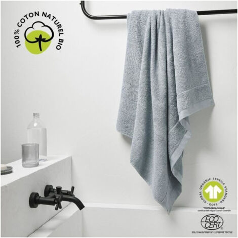 Drap de bain TODAY Organic 90 x 150 cm Acier 450 g/m²