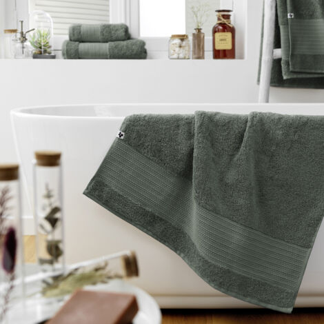 Drap de Douche 70 x 130 cm – Coton Épais 600 g/m² – Garance Romarin