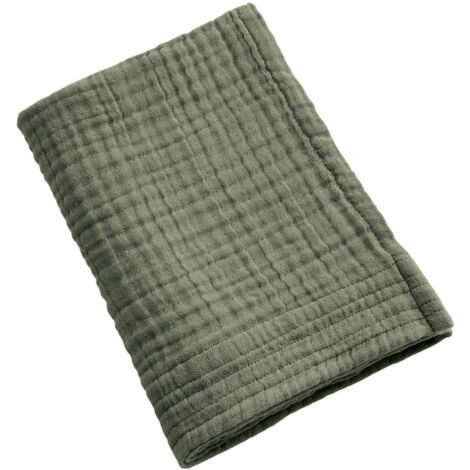 Drap de Douche Gaïa 70 x 130 cm – Gaze de Coton Unie Romarin