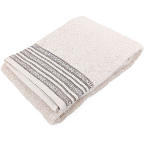 Drap de douche pur coton 70x140 cm 500g/m2 collection DRY beige