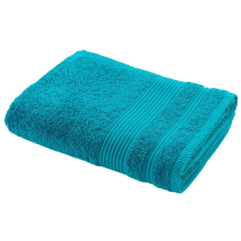 Drap de Douche "Tendresse" 70x130cm Bleu Paon