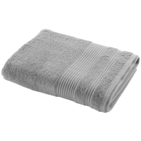 Drap de Douche "Tendresse" 70x130cm Gris Perle