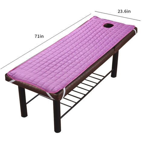 Drap de lit de Table de Massage en Polyester doux, couverture élastique de traitement de SPA pour la Relaxation, trou avant, Article de literie canapé de Salon,k,CHINA