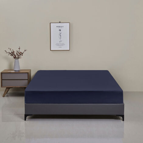 Drap de lit imperméable et anti-poussière en tissu brossé, housse de matelas, protège-matelas, taille européenne et américaine, drap de lit imperméable brossé de couleur unie