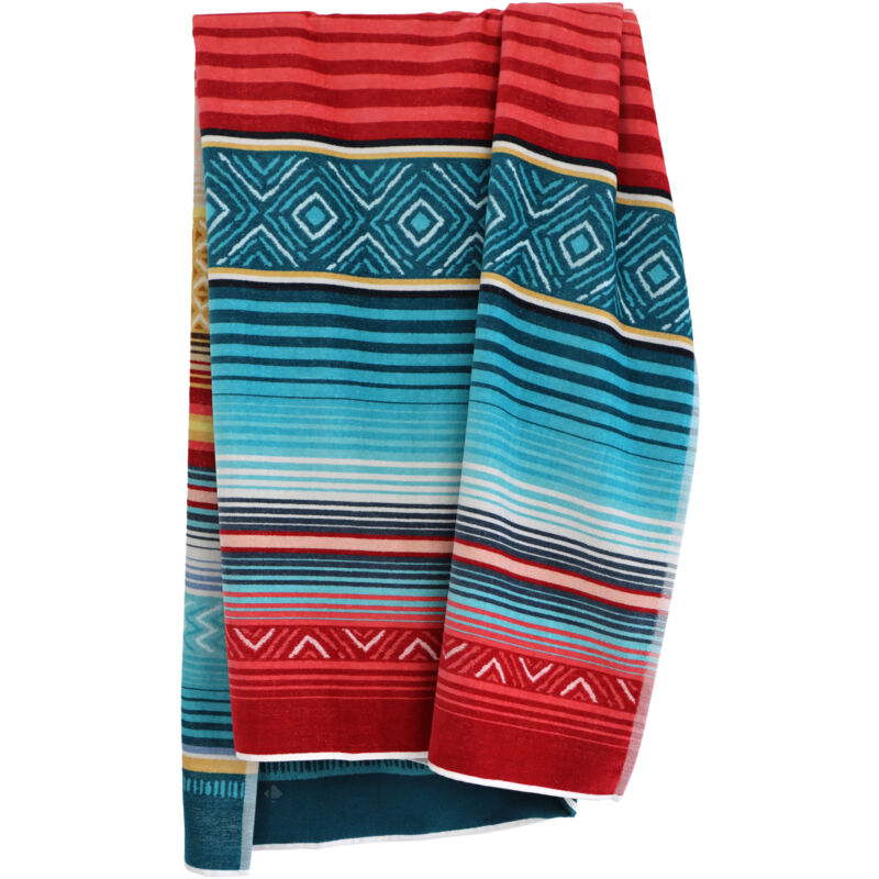 Linnea - Drap de plage en coton et éponge 100x180 cm bora multicolore