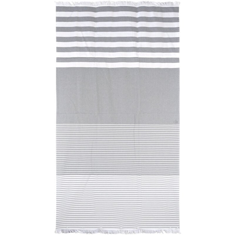 Linnea - Drap de plage 100x180 cm pur coton collection fetovaia gris