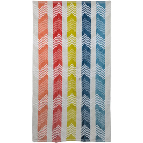 Drap de plage coton velours 100x180 cm collection MANAO multicolore