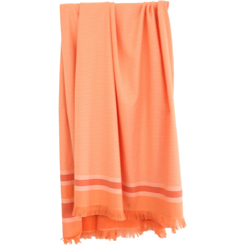 linnea - drap de plage fouta 100x180 cm cyclade - orange