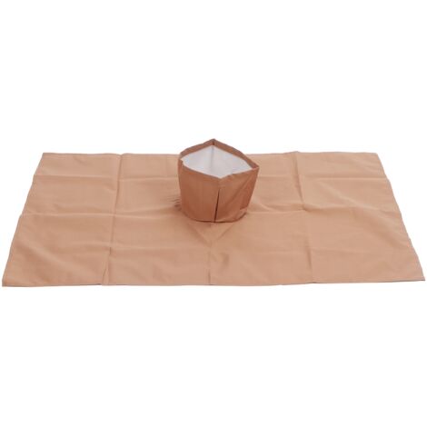 Drap de table de massage en coton pur, lavable pour salon de beauté, dimensions 50x80cm, couleur sable clair