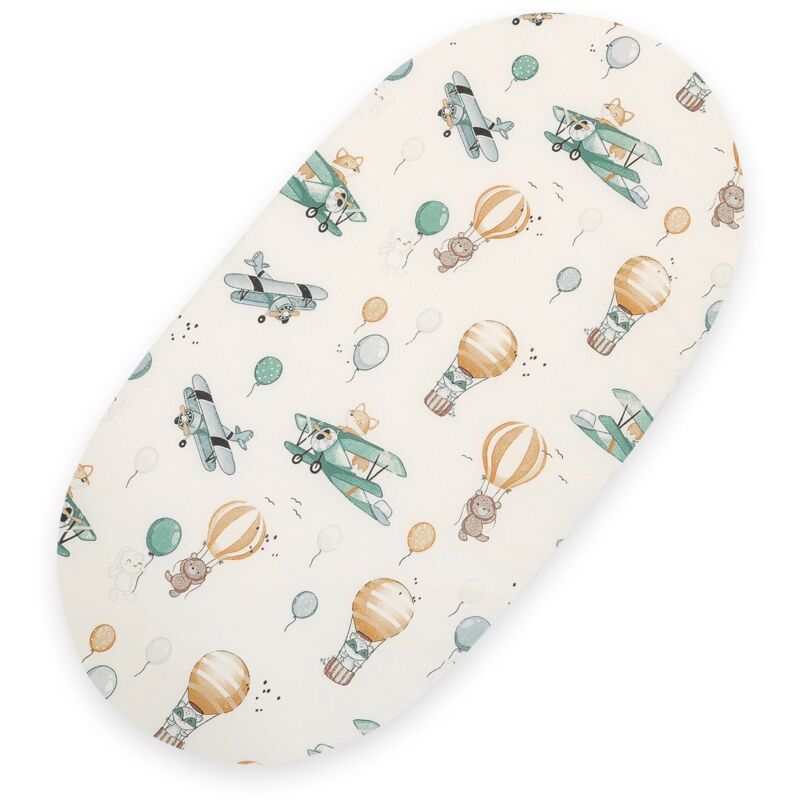Drap en coton pour couffin Boho 75x35 cm - Sky adventure