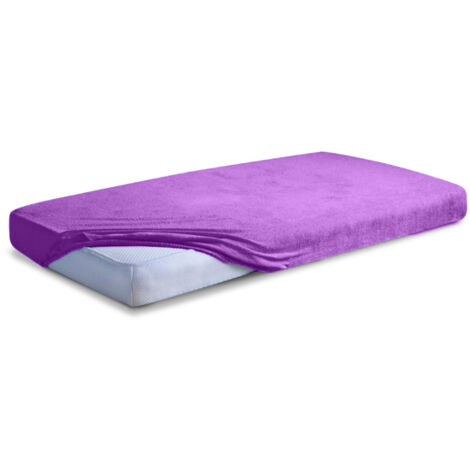 Drap FROTTE CLASSIC avec élastique 110x190, 120x200x20, c.violet22, MATEX