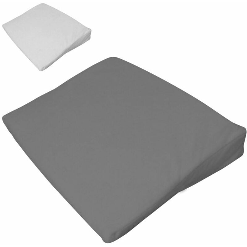 drap housse 100% coton pour plan incliné - 40 cm de large - gris monsieur bébé gris