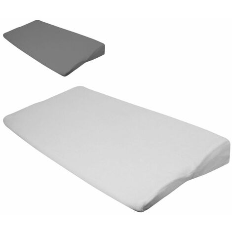 Drap housse 100% coton pour plan incliné - 70 cm de large - Blanc - Monsieur Bébé