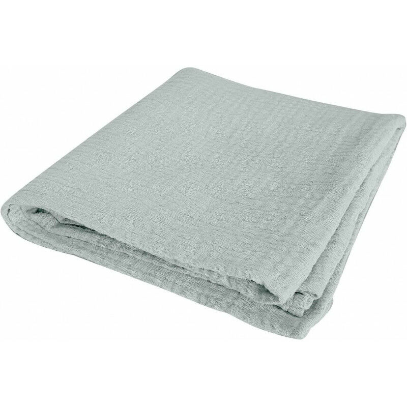 Drap housse 100% coton - Vert céladon - 140 x 70 cm - Livraison gratuite