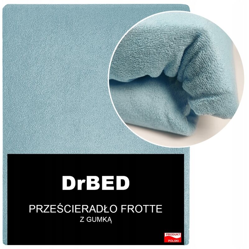 Drap-housse 140 x 200 éponge épaisse anti-boulochage bleu