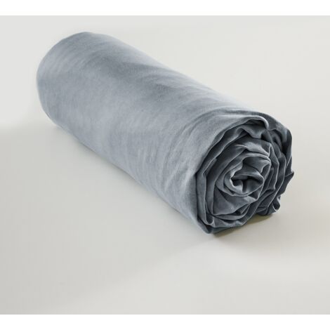 Drap-housse 160 x 200 cm en Lyocell - bonnet 35 cm Lysandre Stone