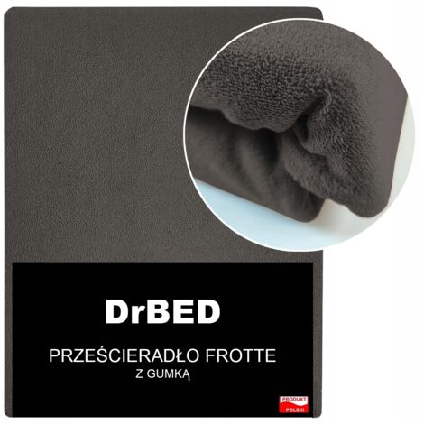 Drap-housse 160x200 Terry RESPIRANT Soft Graphite Polish