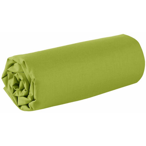 Drap housse - 180 x 200 cm - 100% coton - 57 fils - France - Vert