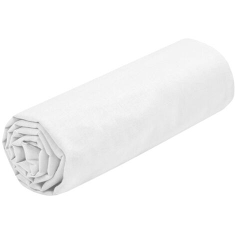 Drap housse 180 x 200 cm Edens blanc
