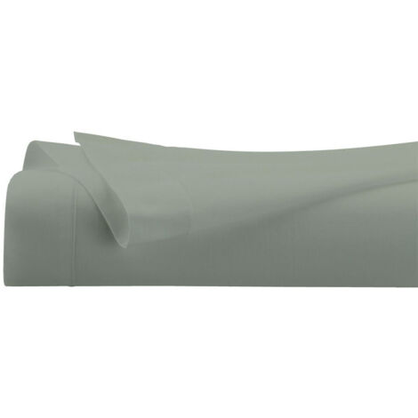 Drap Housse 2 Personnes "Percale" 180x200cm Vert Tilleul