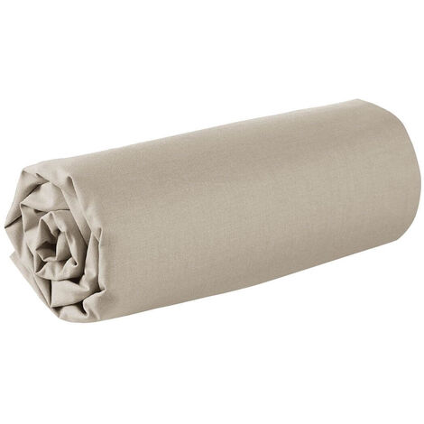 Drap housse - 200 x 200 cm - 100% coton - 57 fils - France - Écru