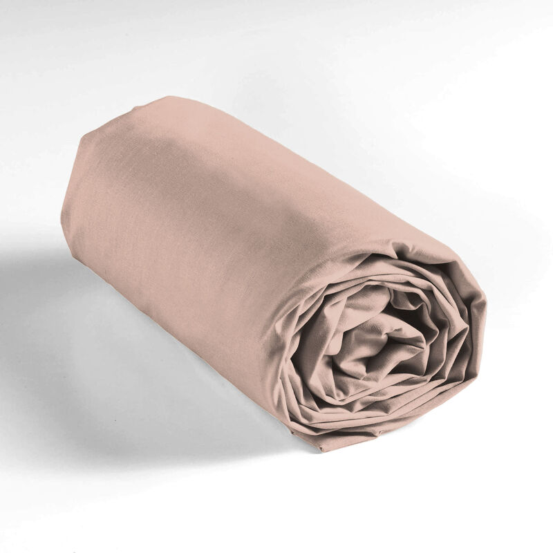 1001kdo - drap housse 90 x 190 cm couleur emotion rose