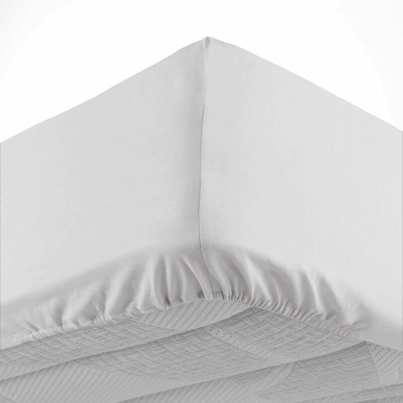 Douceur D'intérieur - Drap housse 140x190 cm - Bonnet 30 cm - 100% coton Douceur D'intérieur - Drap housse 140x190 cm - Bonnet 30 cm - 100% coton