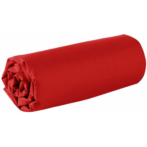 Drap housse - 90 x 200 cm - 100% coton - 57 fils - France - Bordeaux