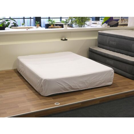 Drap housse 90x190 cm pour matelas gonflable 2 places – 100% coton doux – Bonnets de 30 cm – Maintien parfait – Jardideco