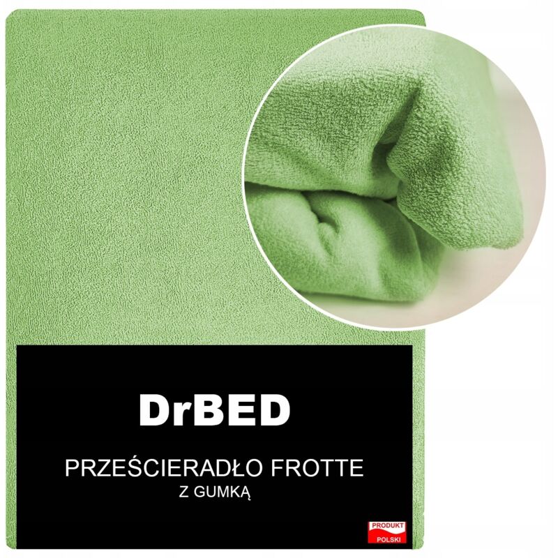Drap housse 90x200 éponge anti-boulochage chair vert ciré