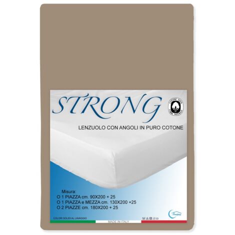 DRAP HOUSSE AVEC COINS JOLI NOISETTE Un carré et demi