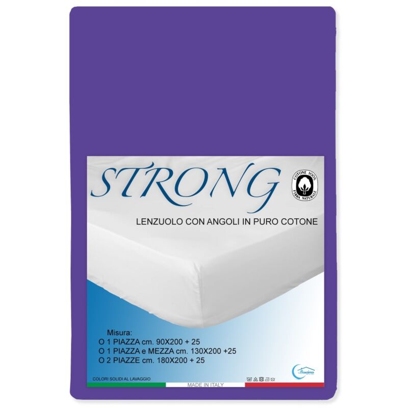 DRAP HOUSSE AVEC COINS JOLI VIOLET Un carré et demi