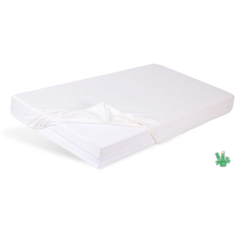 Drap-housse BAMBOU 190x210, 200x220, blanc01, MATEX