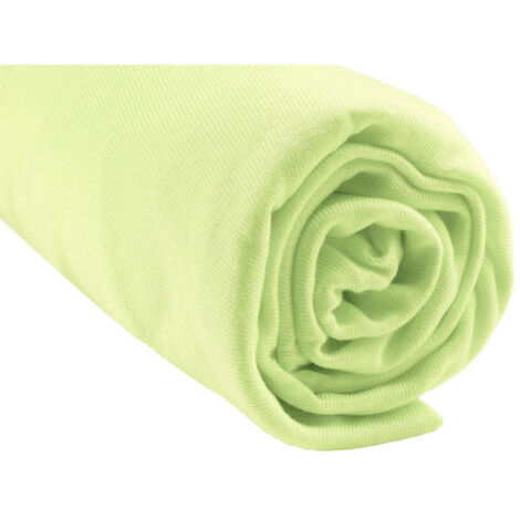 Drap housse Bambou 90x190 / 90x200 cm - Anis