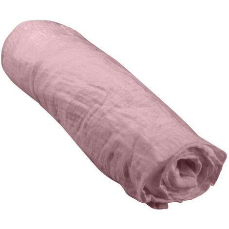Drap housse bébé en gaze de coton 100% coton