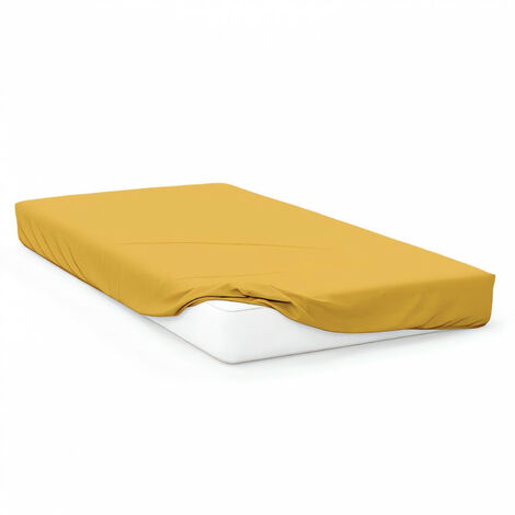 Drap housse bébé en JERSEY 60x120 cm jaune