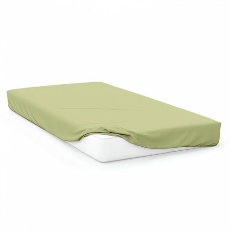 Drap housse bébé en JERSEY vert 60x120 cm